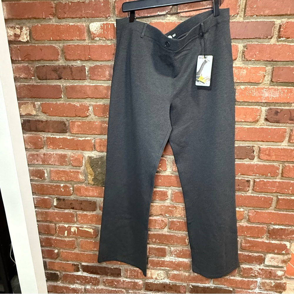 Betabrand women's Charcoal grey Yoga Dress‎ Pants size 2XL career NWT